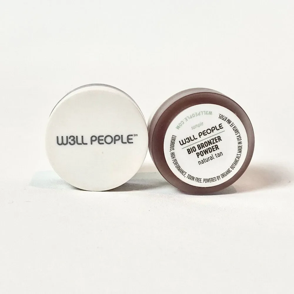 2 W3LL People Mini Bio Bronzer Powder Natural Tan, Organic Botanicals Toxin Free